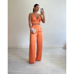 Conjunto Raso Teresa Naranja | ROPA |
